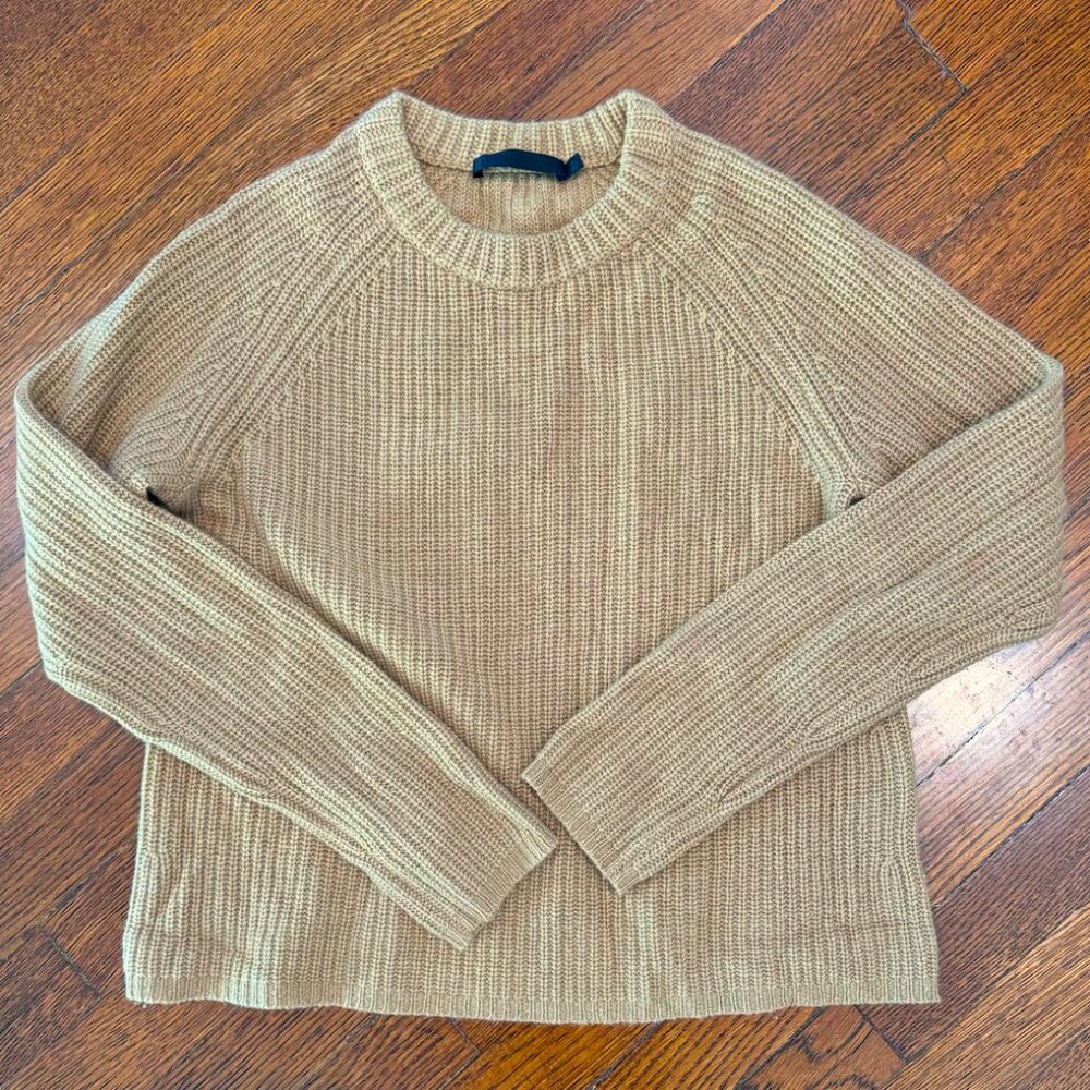 Jenni Kayne Cashmere Fisherman Sweater - Camel (Sold out)